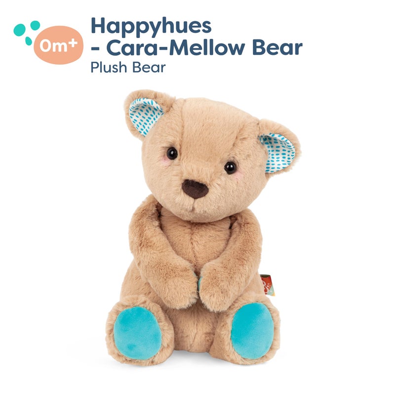 B. toys â€“ 12-Inch Plush Teddy Bear â€“ Soft & Cuddly Stuffed Animal Toy â€“ Huggable & Washable â€“ for Newborns, Toddlers, Kids â€“ Happy Hues â€“ Cara â€“ Mellow Bear â€“ 0+ Months - Image 5